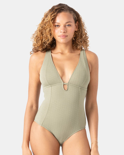 Haleiwa Plunge One Piece Swimsuit