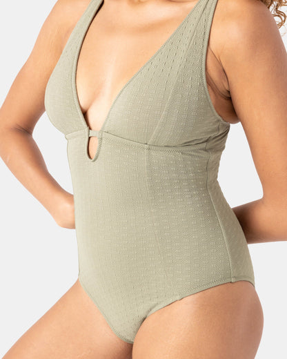 Haleiwa Plunge One Piece Swimsuit