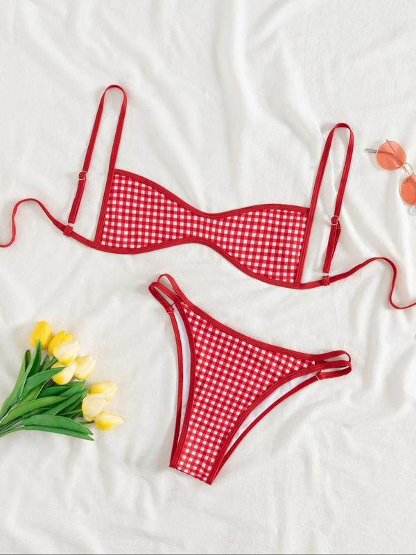 Underwire Print Bikini Set