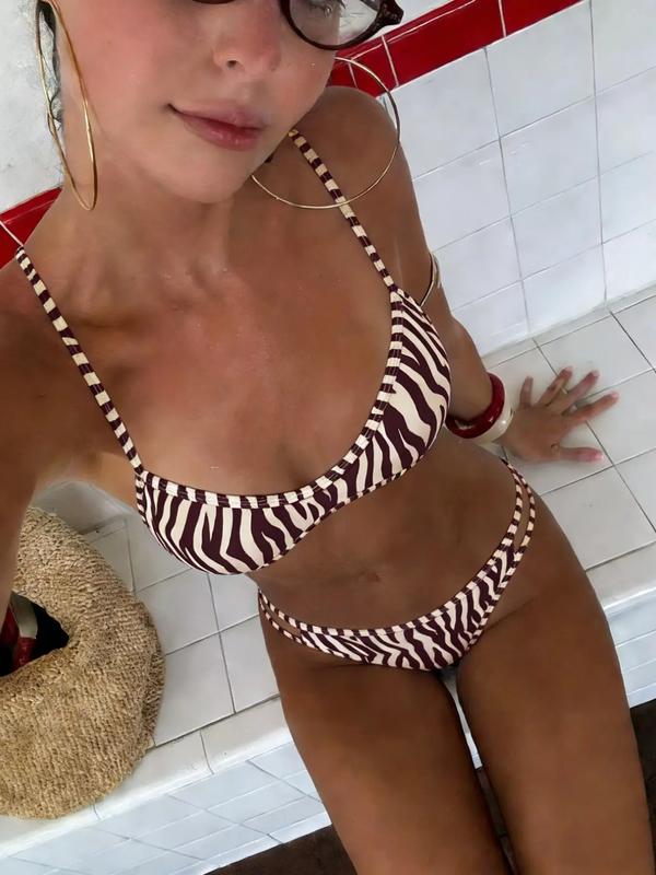 Underwire Print Bikini Set