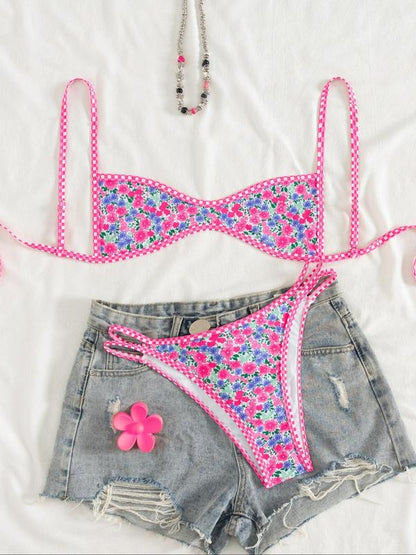 Underwire Print Bikini Set